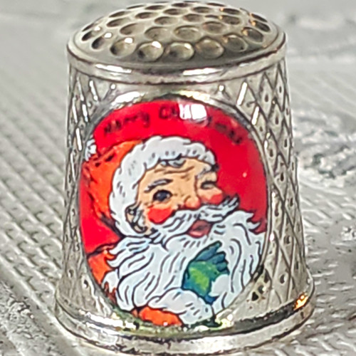 Antiker fingerhut versilbert - fingerhut,