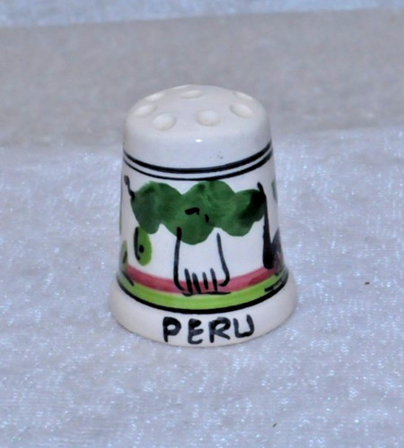 Fingerhut keramik peru - fingerhut,