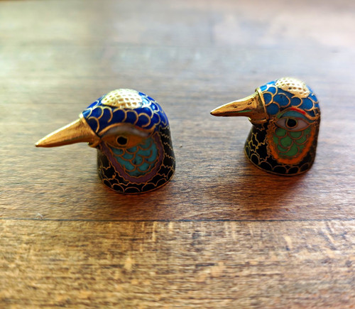Cloisonné fingerhut - 2x,