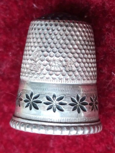 Fingerhut 800 silber antik - fingerhut,