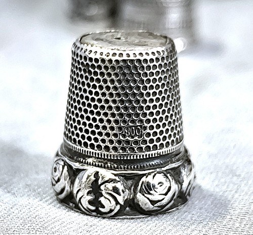 Fingerhut silber 800 rosen - silber,
