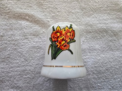 Fingerhut porzellan blumen - porzellan,,