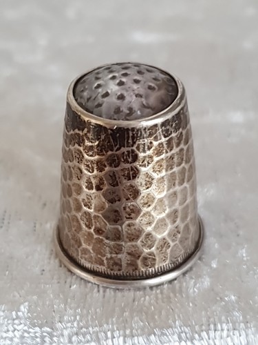 Antiker fingerhut silber mit - silber,