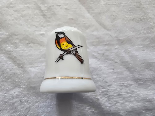 Fingerhut porzellan vogel - fingerhut,,