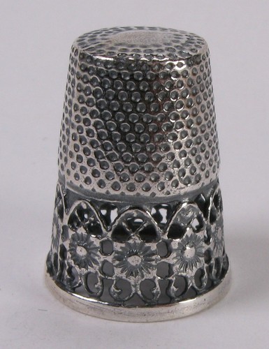 Fingerhut thimble silber - thimble,