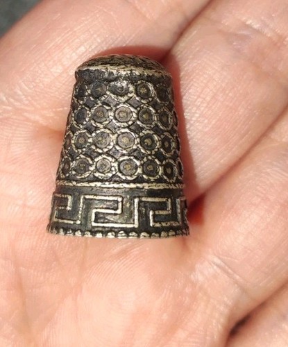 Antiker silber fingerhut 935er - fingerhut,