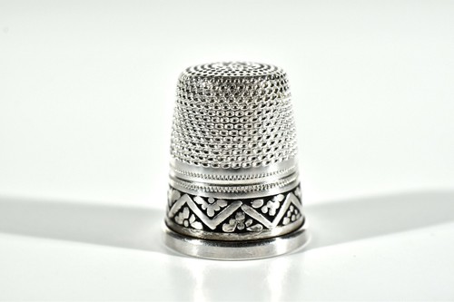 Vintage silber fingerhut - vintage,
