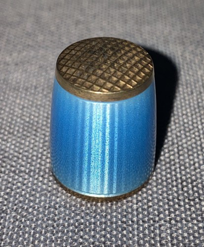 Fingerhut silber emaille - fingerhut,