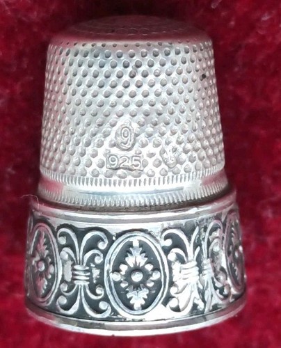 Fingerhut 925 silber antik - fingerhut,