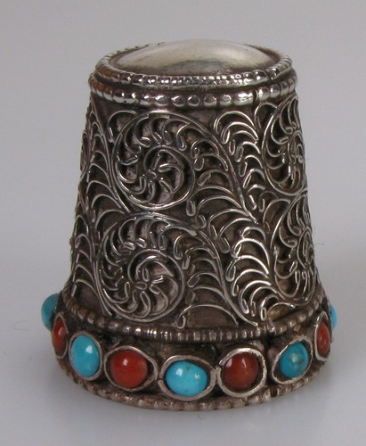 Fingerhut thimble silber - fingerhut,