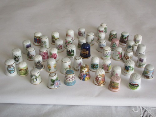Vintage sammlung fingerhüte - sammlung,