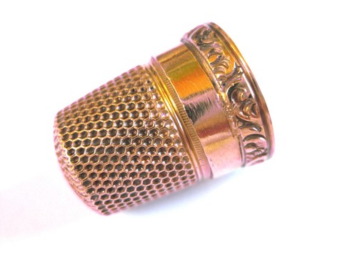 Antiker fingerhut gold 585 - gold,