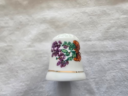 Fingerhut porzellan lila - fingerhut,,