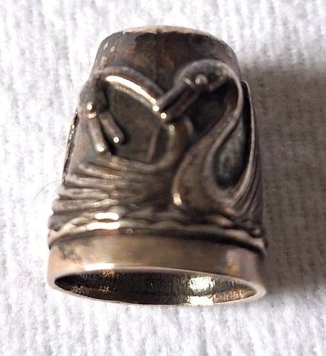 Antiker fingerhut 925 silber - antiker,