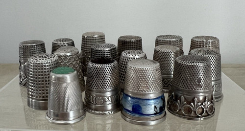 Antike fingerhut silber - antike,